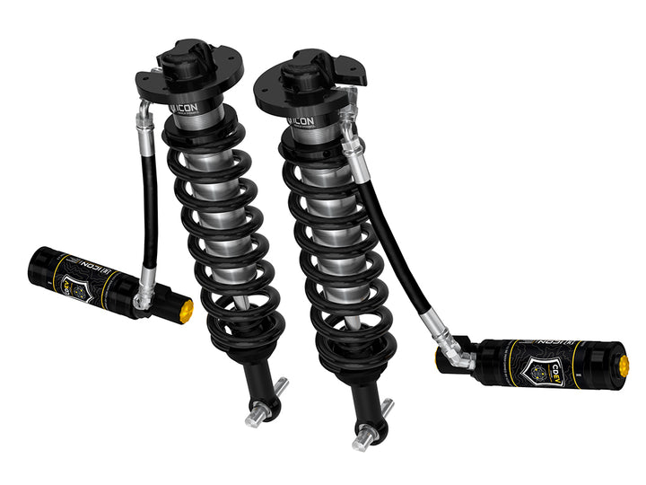 ICON 2021-2026 Ford F-150 2WD, 0-3" Lift, Front, V.S. 2.5 Series Coilovers, Extended Travel, Remote Reservoir w/ CDEV, Pair