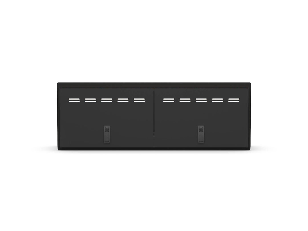 40" Shallow Upper Cabinet Black - Black Door