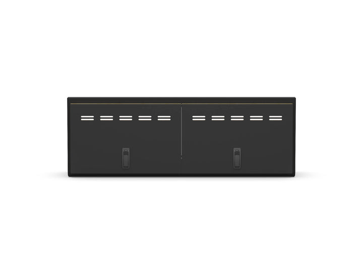 40" Shallow Upper Cabinet Black - Black Door