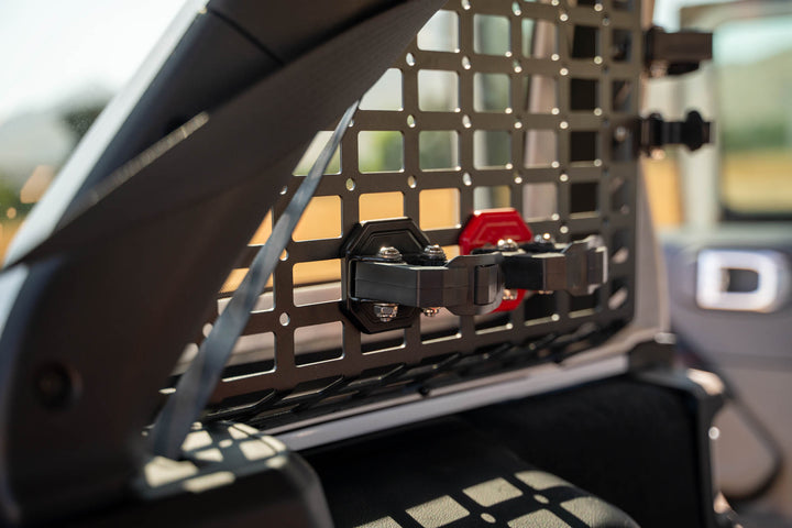 Quick Release Molle Panel Tool Mounts Red