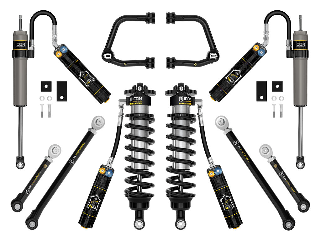 ICON 2022-2026 Toyota Tundra, 2-3.25" Lift, Stage 1, 3.0 Suspension System, Tubular, CDXS