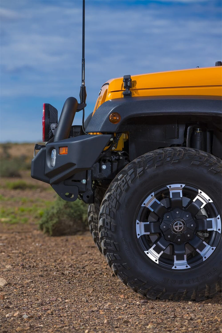 ARB Combination Bumper for Jeep Wrangler 2007-2018 — Steel, Textured Finish, Winch Compatible