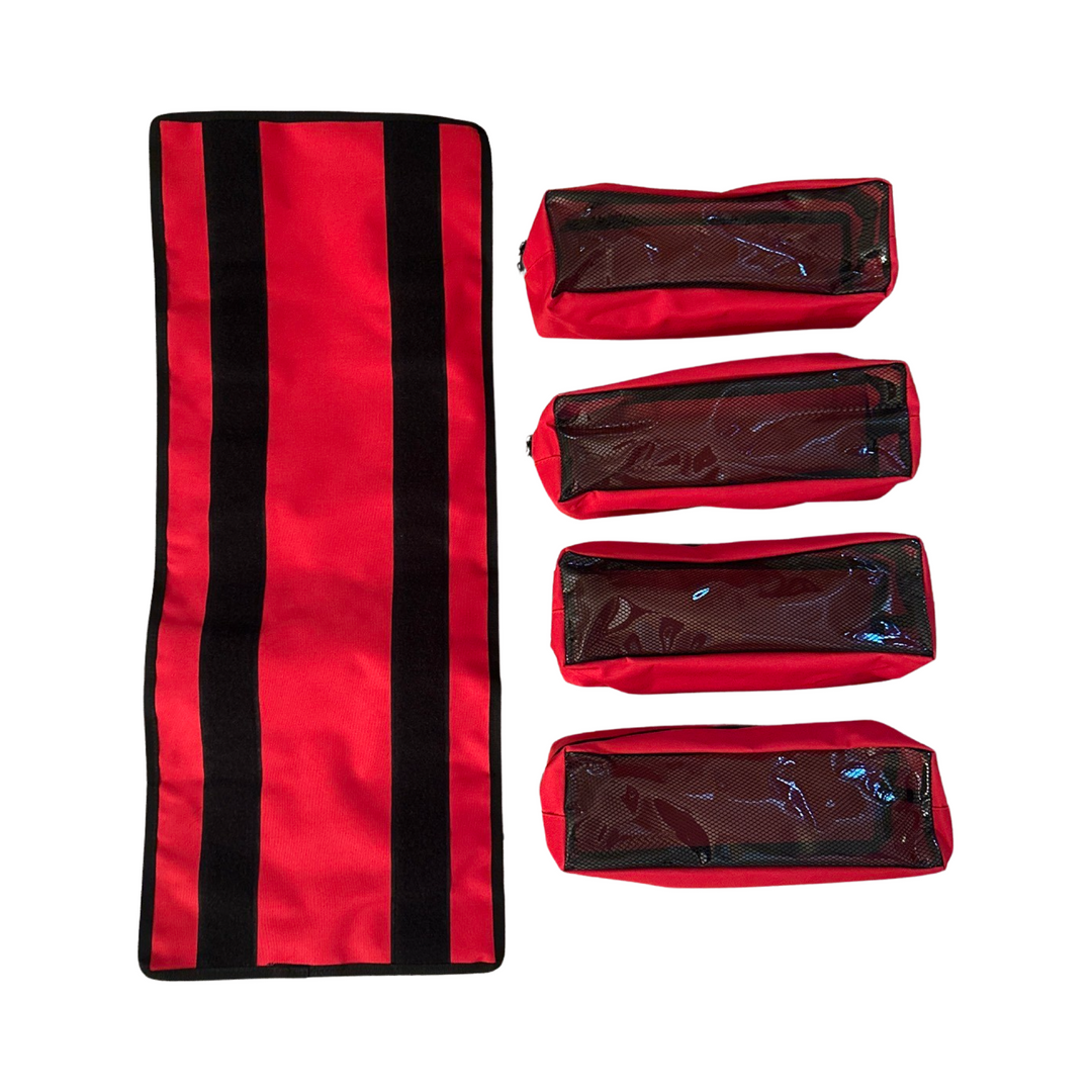 Medium Canvas Tool organizer bag with removeable pouches
