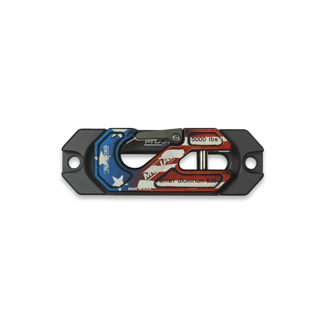 Side By Side / UTV Aluminum Recessed Winch Shackle with Fairlead Kit. (LIFE TIME WARRANTY*)