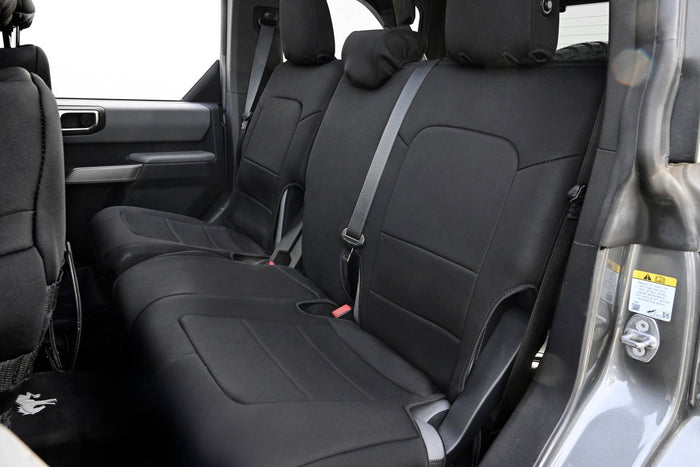 Body Armor 4X4 Rear Seat Covers for Ford Bronco 2021-2024 – Neoprene Water-Resistant Seat Protection