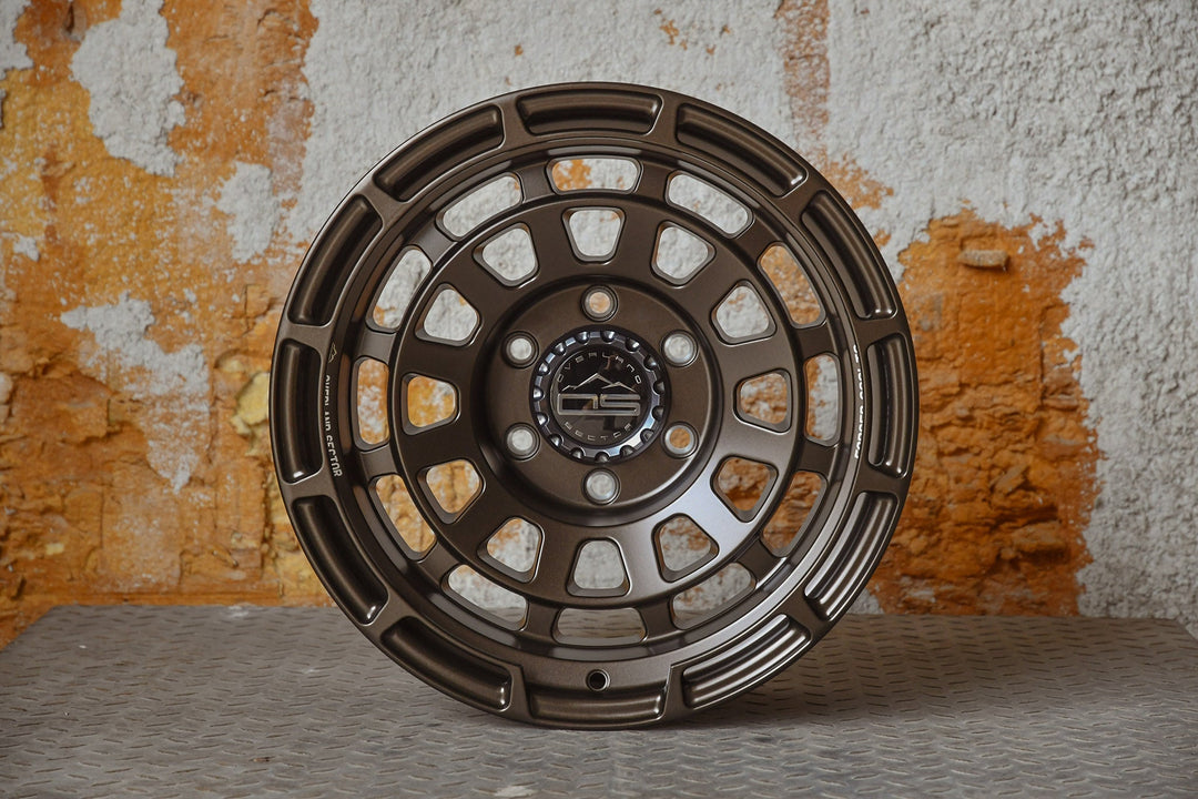 Overland Sector Badlander Forged 17x9 -12 6x139.7mm 106.1mm All Satin Mocha Bronze by Overland Sector | KOVA Offroad
