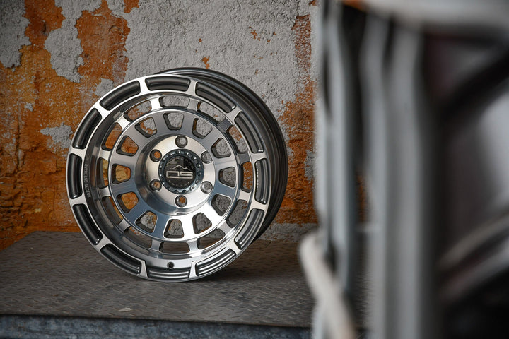 Overland Sector Badlander Forged 17x9 +0 6x135/6x139.7mm 106.1mm Gloss Gun Metal/Machined Face by Overland Sector | KOVA Offroad