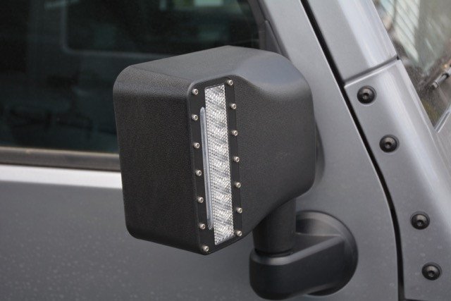 2007-2018 Jeep Wrangler JK JKU DV8 Offroad Led Mirror Covers