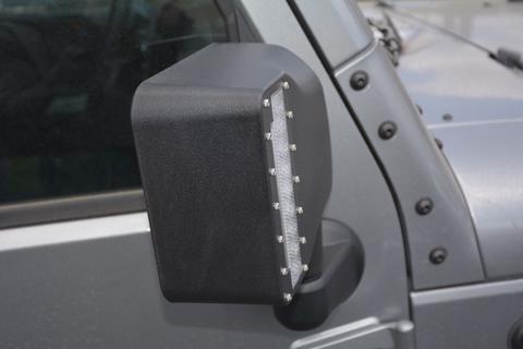 2007-2018 Jeep Wrangler JK JKU DV8 Offroad Led Mirror Covers