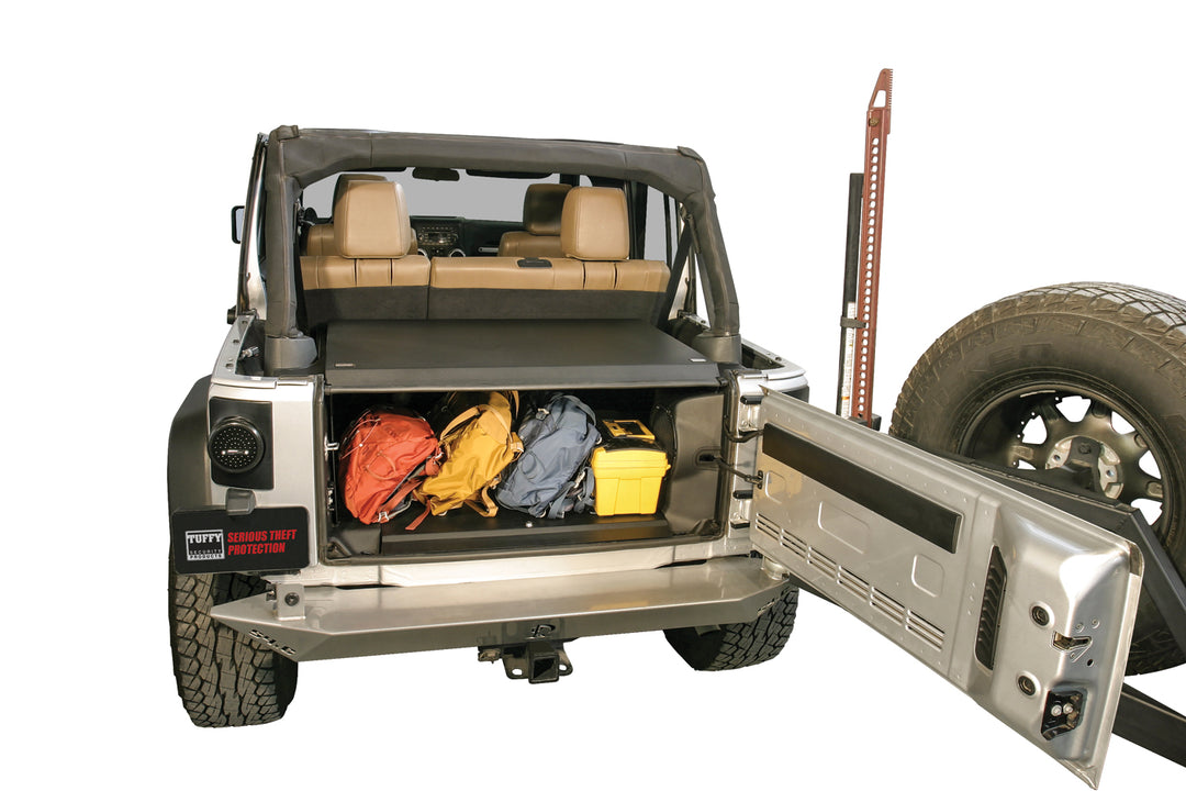 Tuffy Security Products Deluxe Cargo Enclosure for Jeep Wrangler JK (2011-2018)