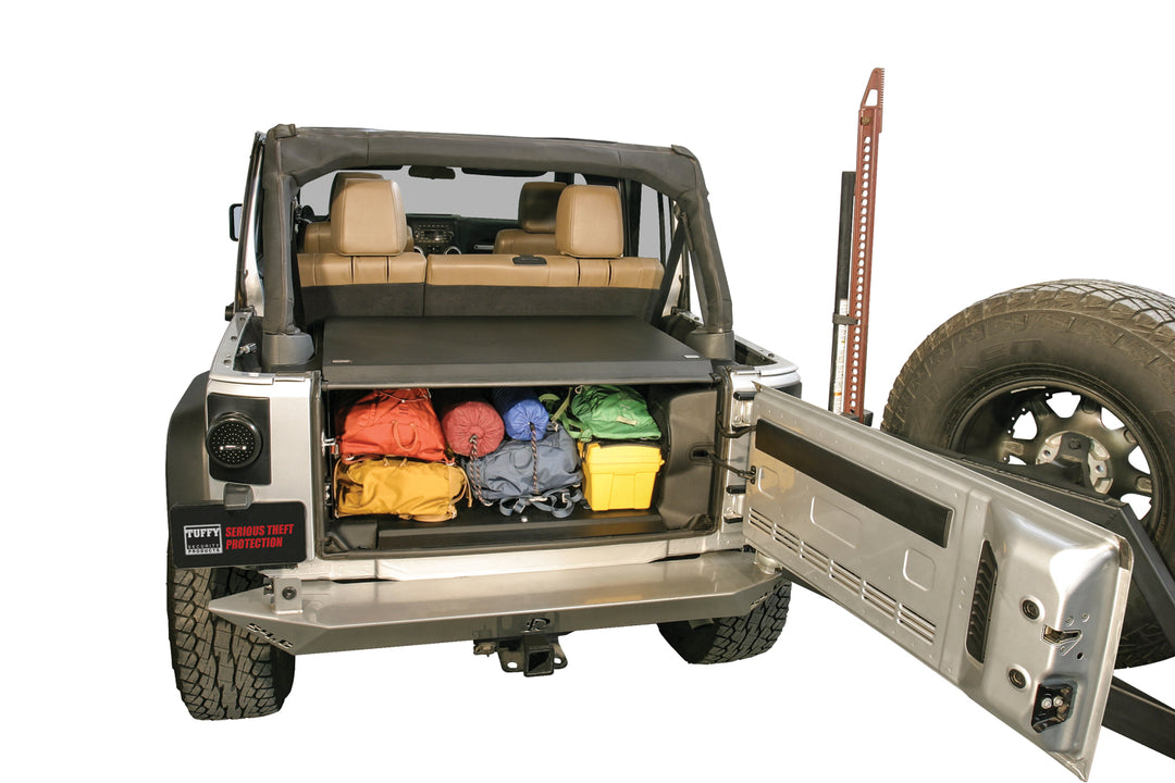 Tuffy Security Products Deluxe Cargo Enclosure for Jeep Wrangler JK (2011-2018)