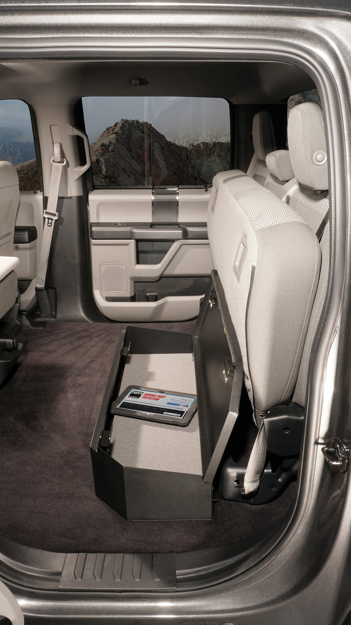 Tuffy Security Products Underseat Lockbox for Ford F-Series SuperCrew – 3-Digit Combination Safe (Part #34401A)