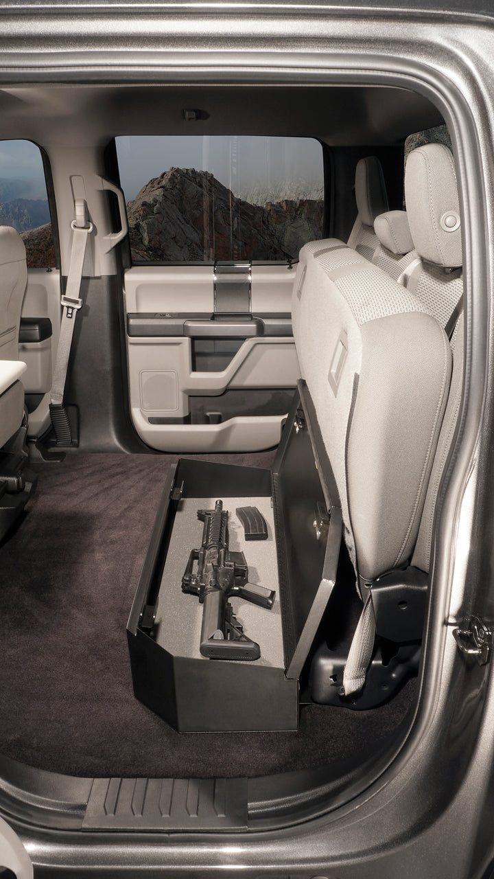 Tuffy Security Products Underseat Lockbox for Ford F-Series SuperCrew – 3-Digit Combination Safe (Part #34401A)