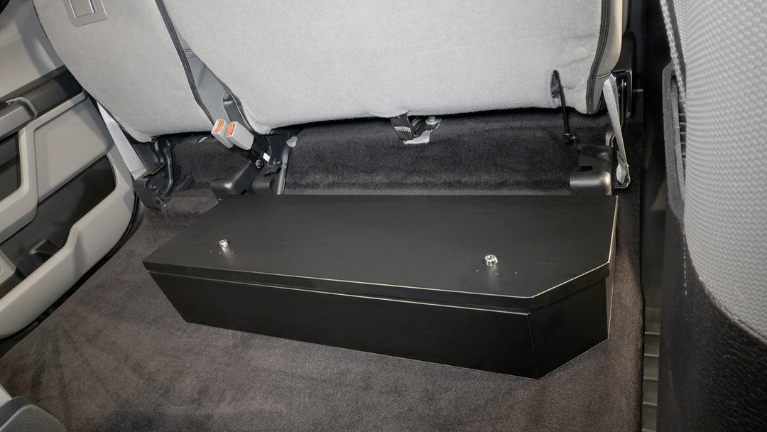 Tuffy Security Products Underseat Lockbox for Ford F-Series SuperCrew – 3-Digit Combination Safe (Part #34401A)