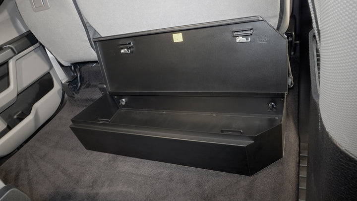 Tuffy Security Products Underseat Lockbox for Ford F-Series SuperCrew – 3-Digit Combination Safe (Part #34401A)