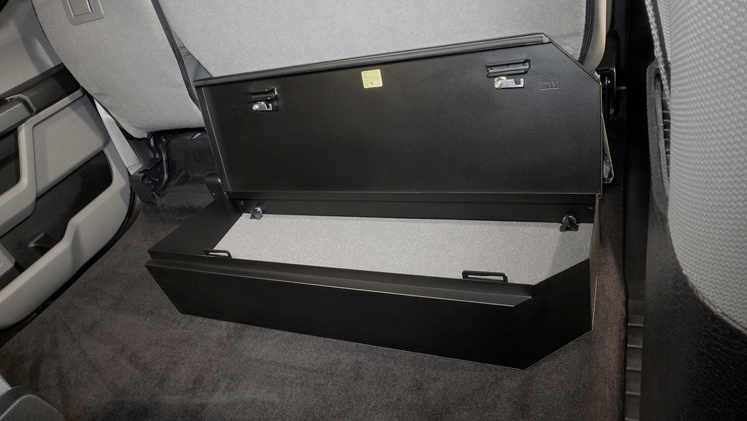 Tuffy Security Products Underseat Lockbox for Ford F-Series SuperCrew – 3-Digit Combination Safe (Part #34401A)