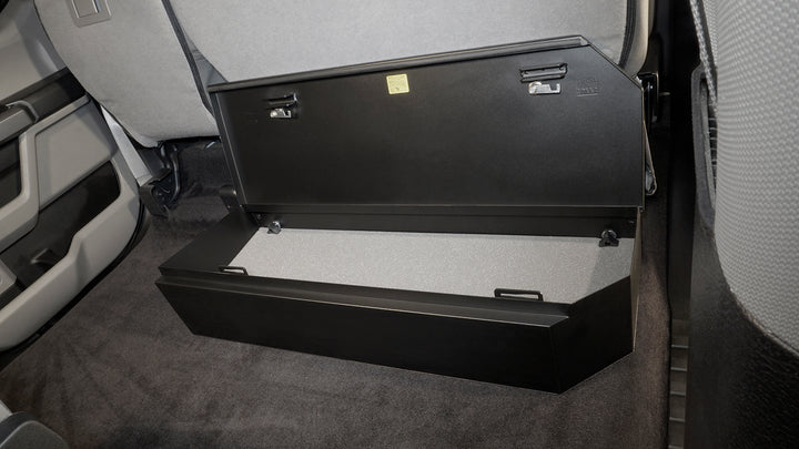 Tuffy Security Products Underseat Lockbox for Ford F-Series SuperCrew – 3-Digit Combination Safe (Part #34401A)