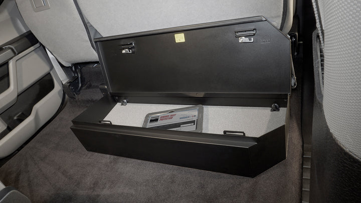 Tuffy Security Products Underseat Lockbox for Ford F-Series SuperCrew – 3-Digit Combination Safe (Part #34401A)