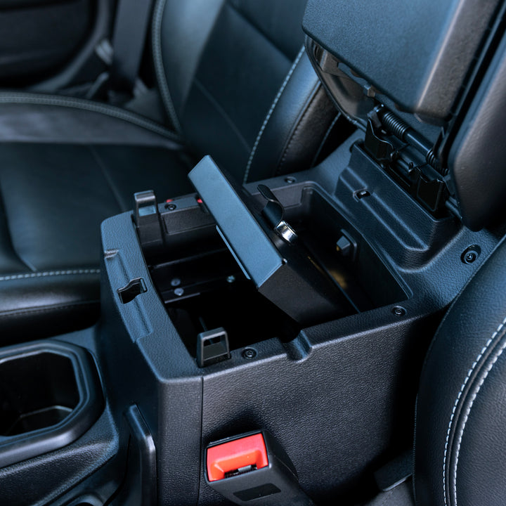Tuffy Security Products Console Safe for Jeep Wrangler JL and Gladiator JT (Part #34801)