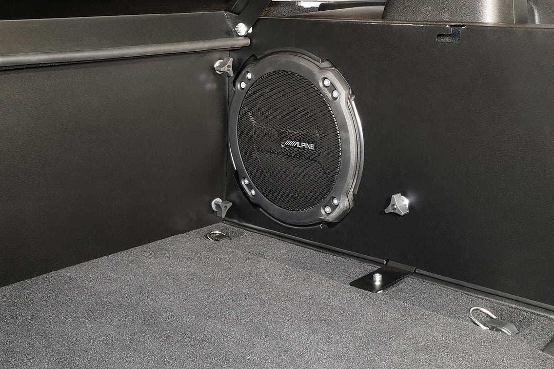 Tuffy Security Products Deluxe Cargo Enclosure for Jeep Wrangler JL with Alpine Subwoofer (Part #35101)
