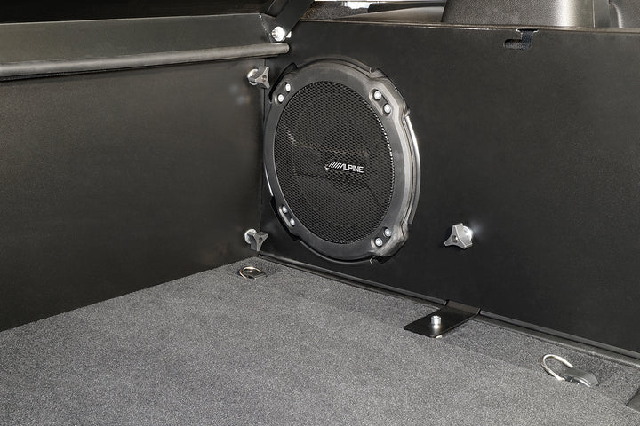 Tuffy Security Products Deluxe Cargo Enclosure for Jeep Wrangler JL with Alpine Subwoofer (Part #35101)