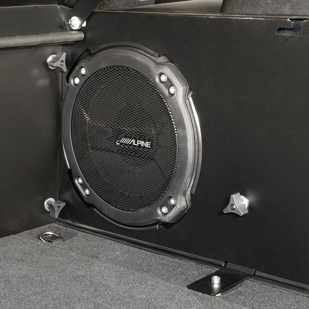 Tuffy Security Products Deluxe Cargo Enclosure for Jeep Wrangler JL with Alpine Subwoofer (Part #35101)