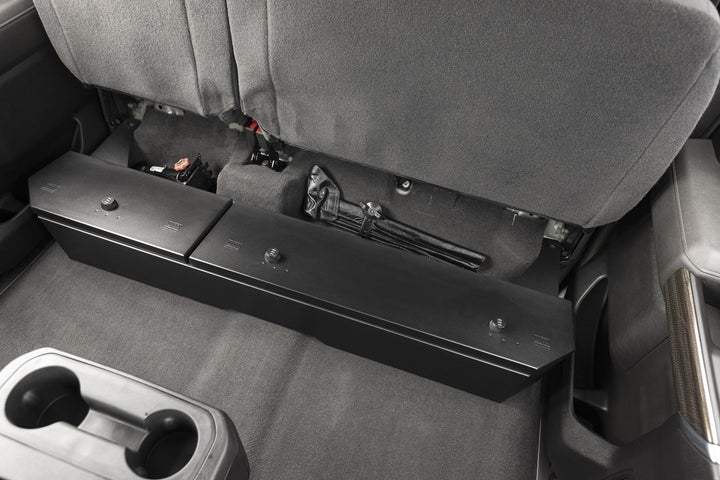Tuffy Security Products Underseat Full Lockbox for Chevy/GMC Crew Cab – 3-Digit Combination, Black