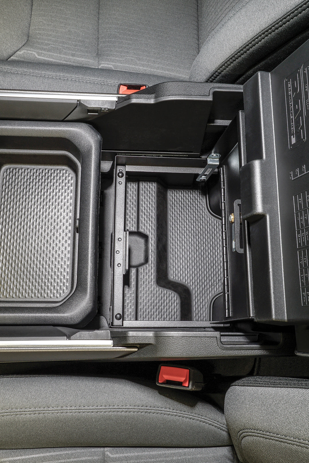 Tuffy Security Products Ram Console Safe 354-01 for 2019-2022 Ram 1500, 2500, 3500 - Lockable Steel Storage with Sliding Tray