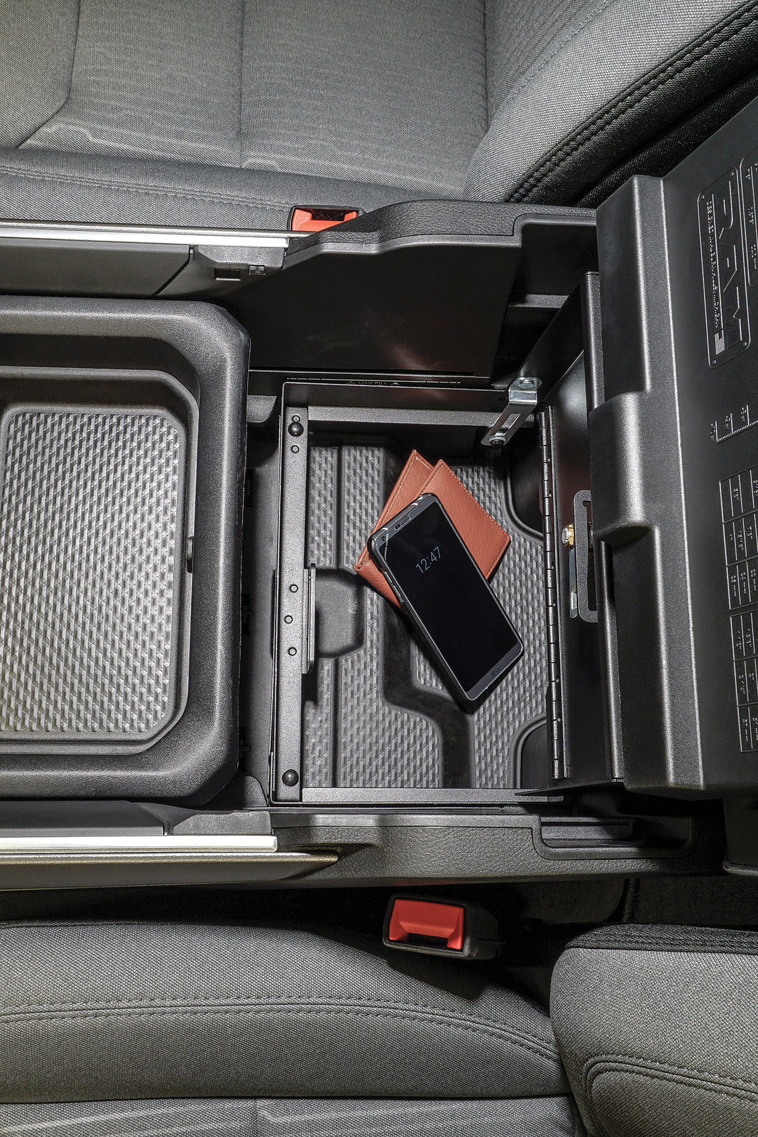 Tuffy Security Products Ram Console Safe 354-01 for 2019-2022 Ram 1500, 2500, 3500 - Lockable Steel Storage with Sliding Tray