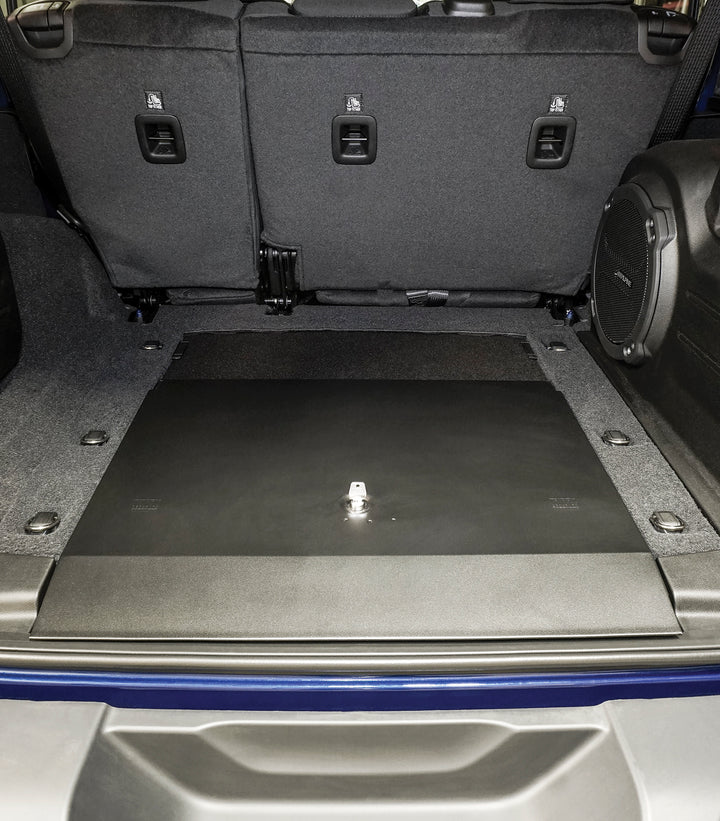 Tuffy Security Products In-Floor Locking Cargo Lid for Jeep Wrangler JL 2018-2026 with 3-Digit Combination Lock