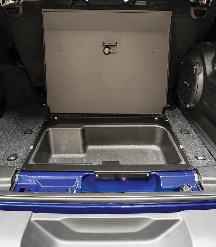 Tuffy Security Products In-Floor Locking Cargo Lid for Jeep Wrangler JL 2018-2026 with 3-Digit Combination Lock