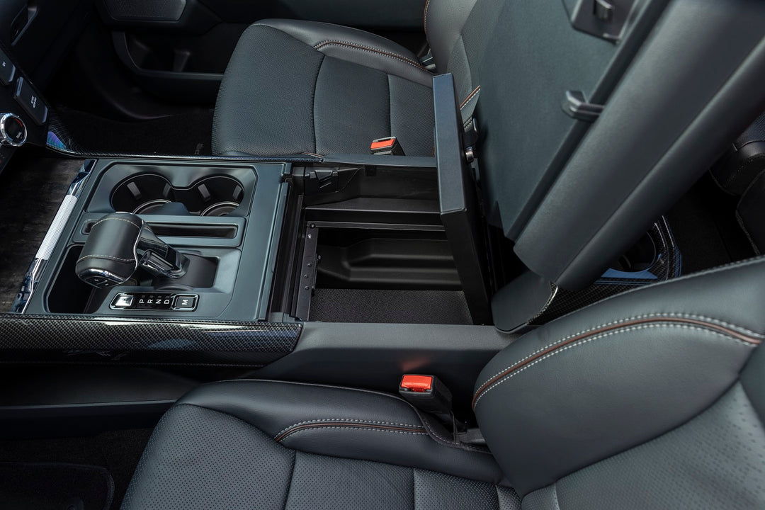 Tuffy Security Products Console Safe for Ford F-150 (2021-2024) – Black, Standard Key