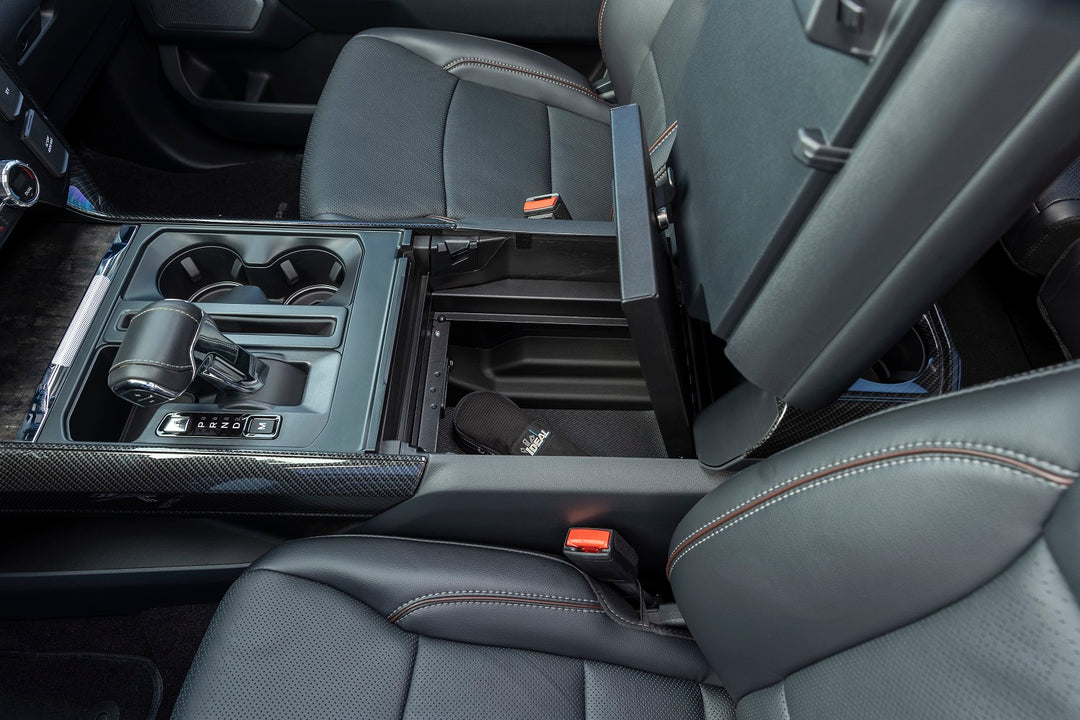 Tuffy Security Products Console Safe for Ford F-150 (2021-2024) – Black, Standard Key