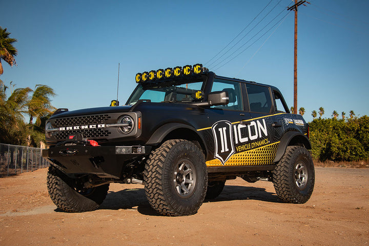 ICON Vehicle Dynamics 48400DJ Tubular Upper Control Arms with Delta Joint Pro for 2021-2026 Ford Bronco