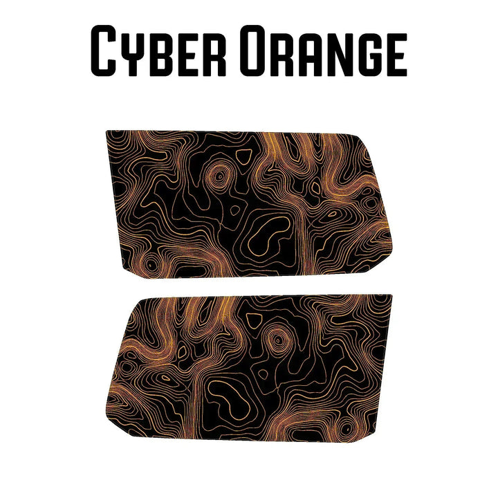 Topographic Rear Window Map Overlays V3 (Perforated) - 2024+ Land Cruiser