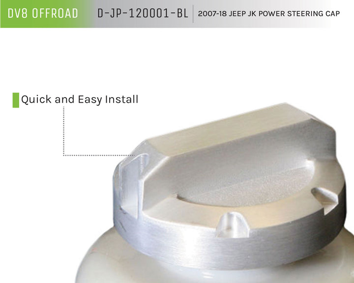 2007-2018 Jeep Wrangler JK JKU DV8 Offroad Jeep Jk Power Steering Cap