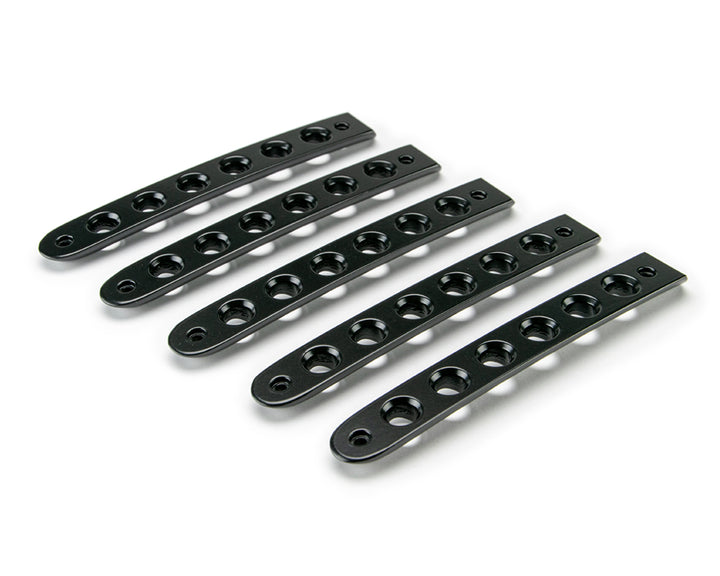 2007-2018 Jeep Wrangler JKU 4-Door DV8 Offroad Door Handle Inserts 5 pcs  Black