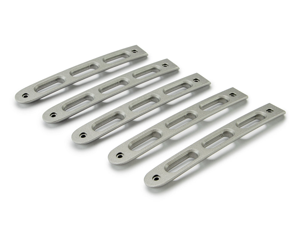 2007-2018 Jeep Wrangler JKU 4-Door DV8 Offroad Door Handle Inserts 5 pcs Silver
