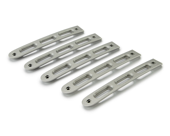 2007-2018 Jeep Wrangler JKU 4-Door DV8 Offroad Door Handle Inserts 5 pcs Silver