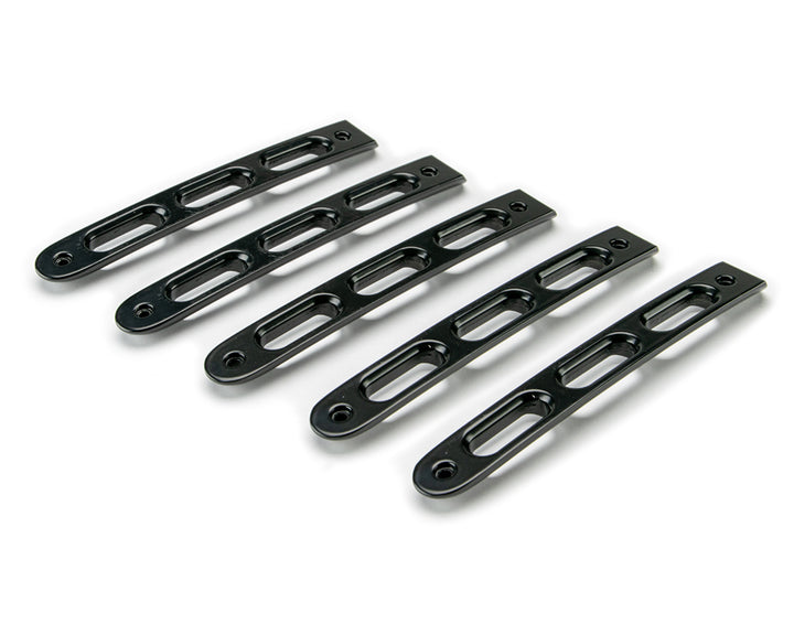 2007-2018 Jeep Wrangler JKU 4-Door DV8 Offroad Door Handle Inserts 5 pcs Black