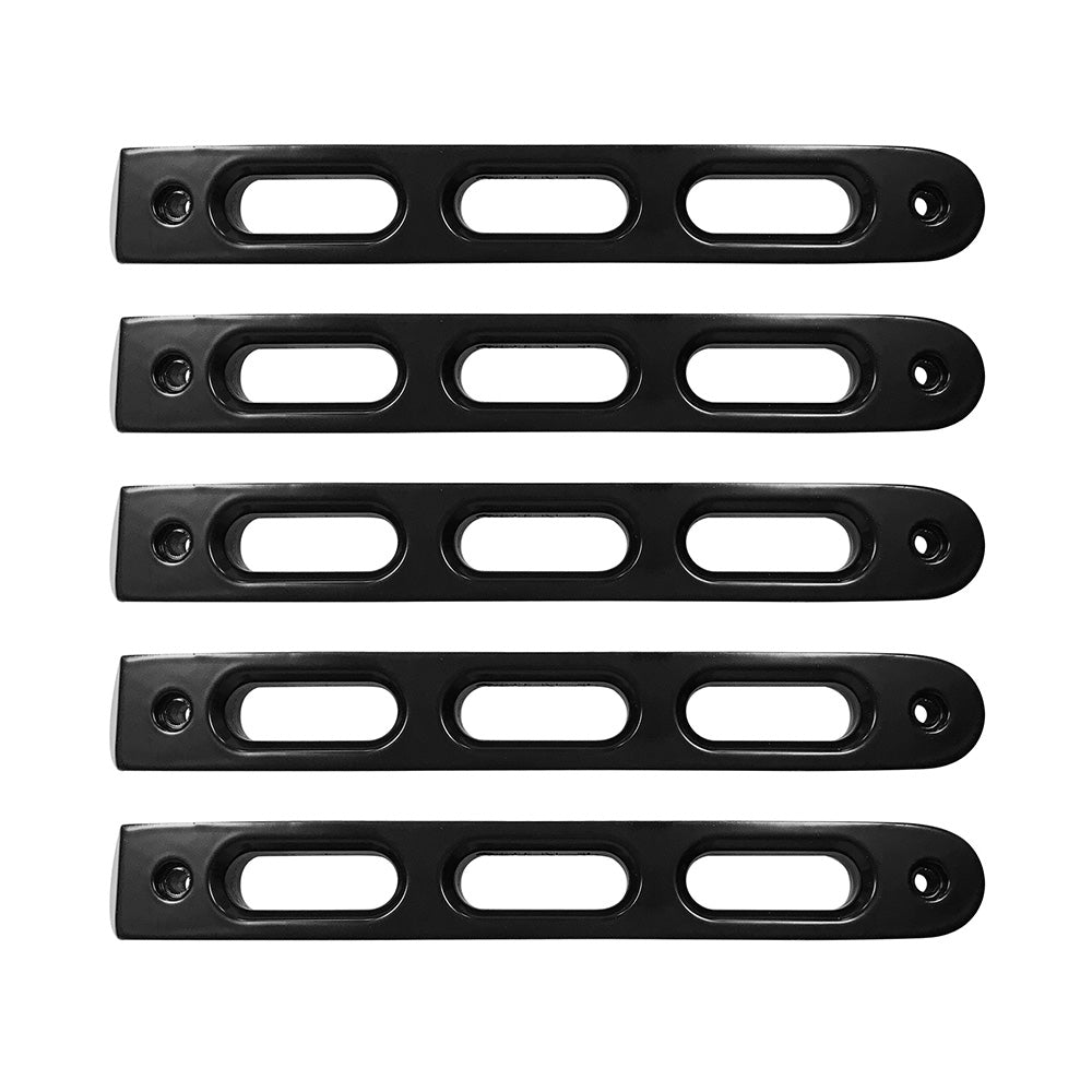 2007-2018 Jeep Wrangler JKU 4-Door DV8 Offroad Door Handle Inserts 5 pcs Black