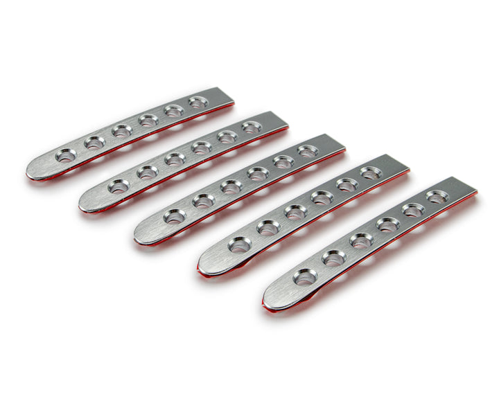 2007-2018 Jeep Wrangler JKU 4-Door DV8 Offroad Door Handle Inserts 5 pcs Silver