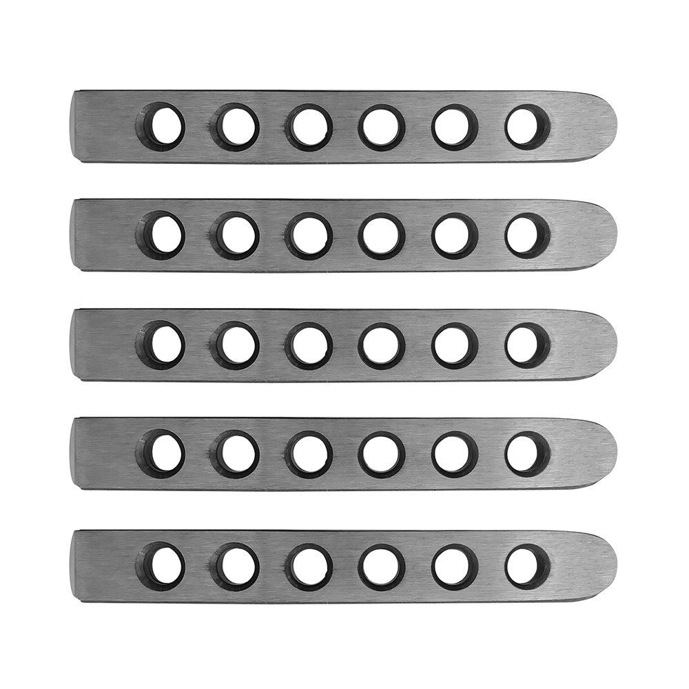 2007-2018 Jeep Wrangler JKU 4-Door DV8 Offroad Door Handle Inserts 5 pcs Silver
