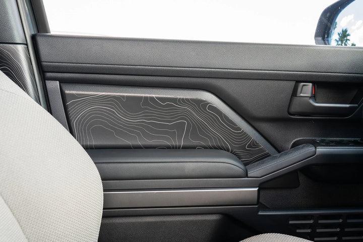 Topographic FRONT Door Armrest Panel Protection - 2024+ Tacoma / 2025+ 4Runner