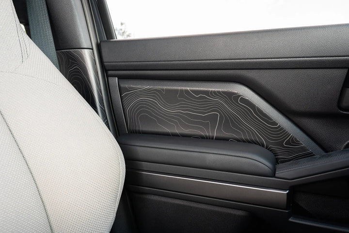 Topographic FRONT Door Armrest Panel Protection - 2024+ Tacoma / 2025+ 4Runner