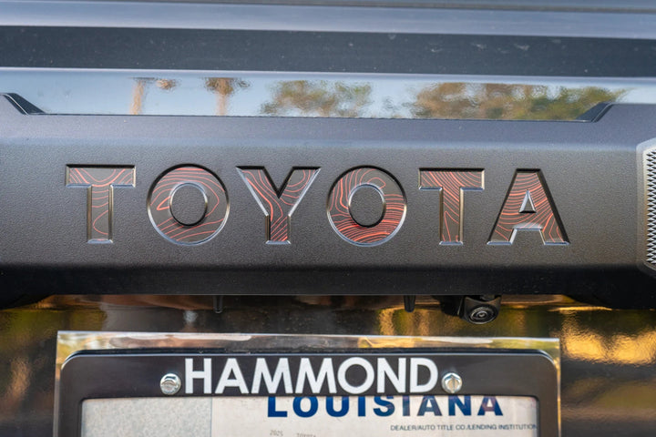 TOYOTA Topographic Rear Liftgate Emblem Inlays - 2025+ 4Runner