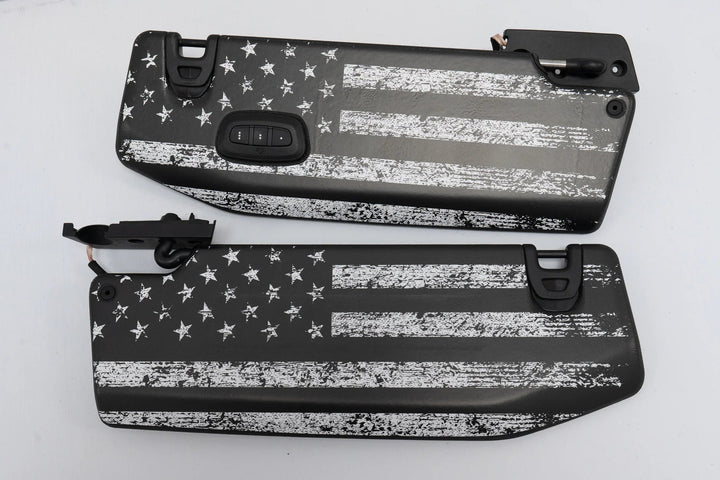 Freedom Series Sun Visor Overlays - 2018+ Wrangler JL / Gladiator JT
