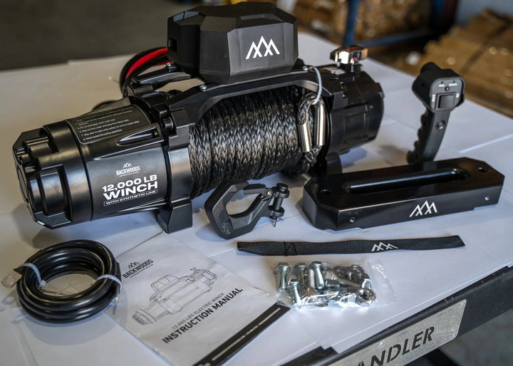 Backwoods Offroad Winch - 12,000lb w/ Synthetic Line by Backwoods Adventure Mods | KOVA Offroad