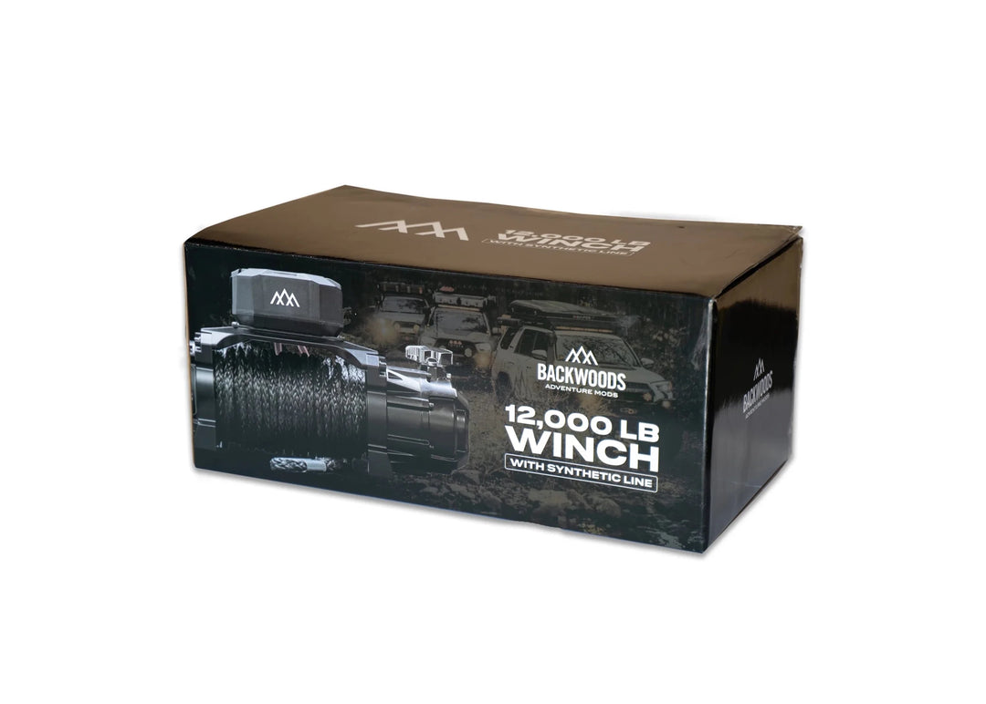 Backwoods Offroad Winch - 12,000lb w/ Synthetic Line by Backwoods Adventure Mods | KOVA Offroad