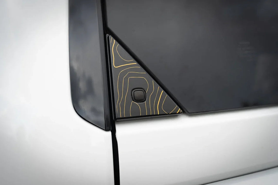 Topo Rear Glass Button Trim Overlay - 2024+ Land Cruiser / GX 550